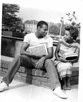 Students Sitting at the Fountain by North Carolina Agricultural and Technical State University