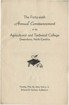 1944-05-29 - The Forty-Sixth Annual Commencement of the Agricultural and Technical College Greensboro, North Carolina