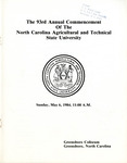 1984-05-06 - 93rd Annual Commencement Of The North Carolina Agricultural and Technical State University