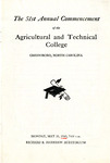 1949, May 30 - 51st Annual Commencement of the Agricultural and Technical College