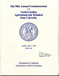 1989, May 07 - 98th Annual Commencement of the North Carolina Agricultural and Technical State University