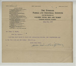 Telegram To Charles H. Moore From Booker T. Washington by North Carolina Agricultural and Technical State University