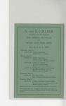 1937 A. and T. College Spring Festival of Music and Fine Arts Program by North Carolina Agricultural and Technical State University