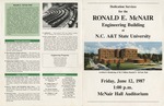 Program for the Dedication Services for the Ronald E. McNair Engineering Building at N.C. A&T State University by North Carolina Agricultural and Technical State University